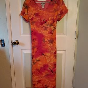 Island floral print dress